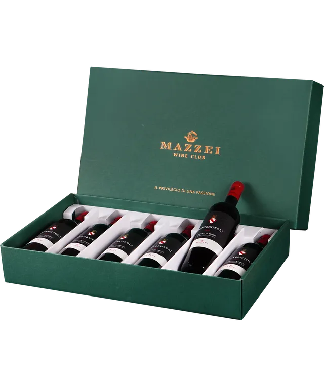 Marchesi Mazzei Box Wine Club confezione 6 bottiglie cartone