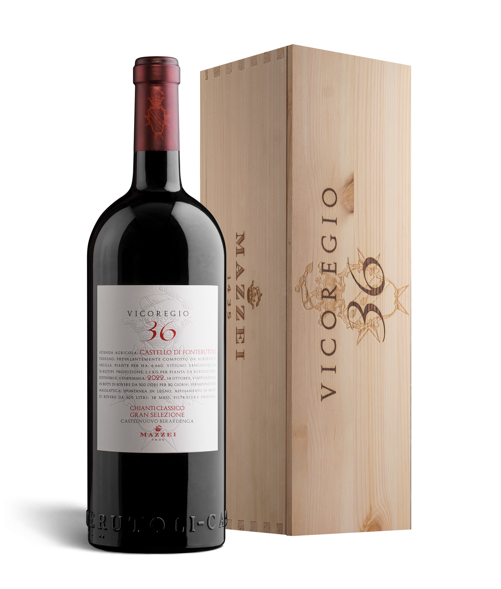 Marchesi Mazzei Fonterutoli Vicoregio 36 vino rosso Gran Selezione 0,75l 2023