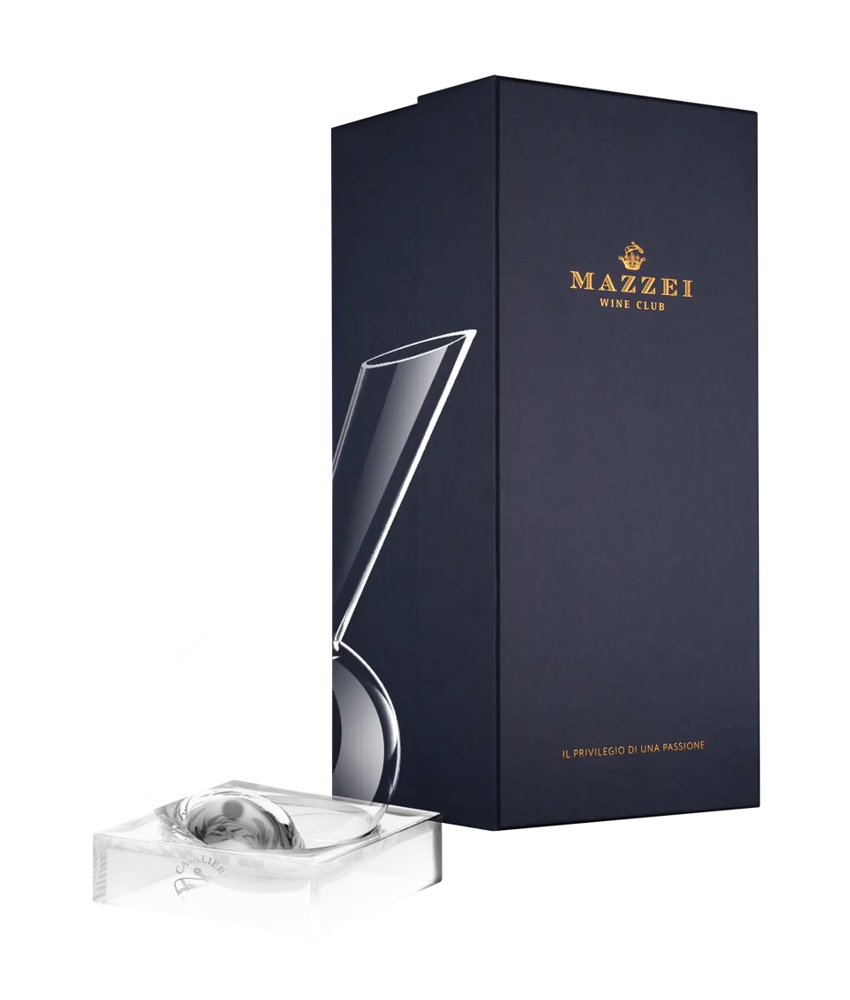 Marchesi Mazzei Cavaliere decanter vetro da vino rosso