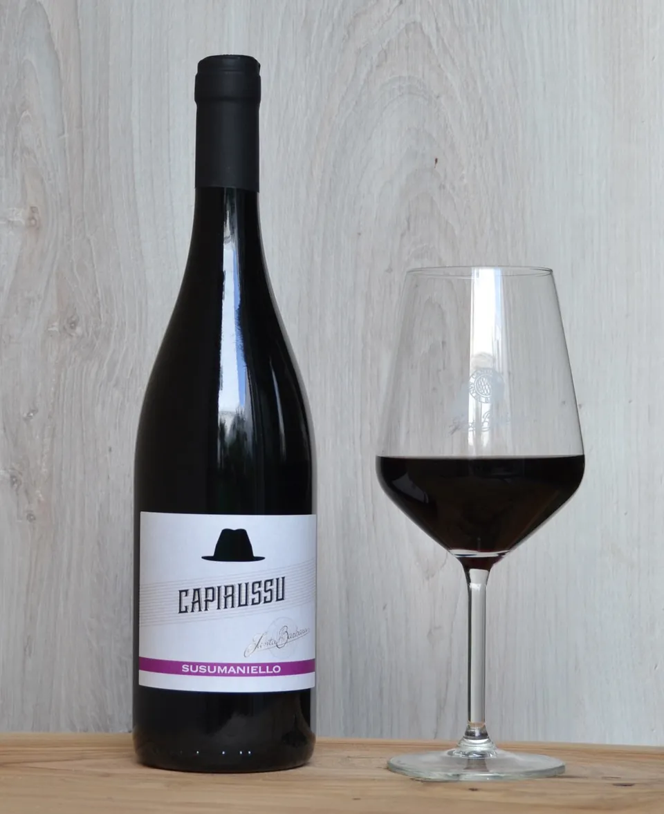 Cantine Santa Barbara Capirussu Susumaniello vino rosso 14%