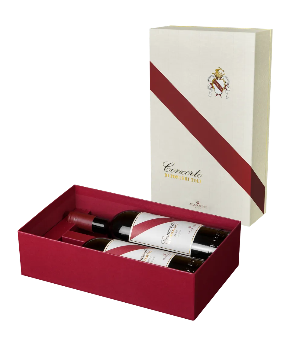 Marchesi Mazzei Concerto cofanetto 2 bottiglie regalo