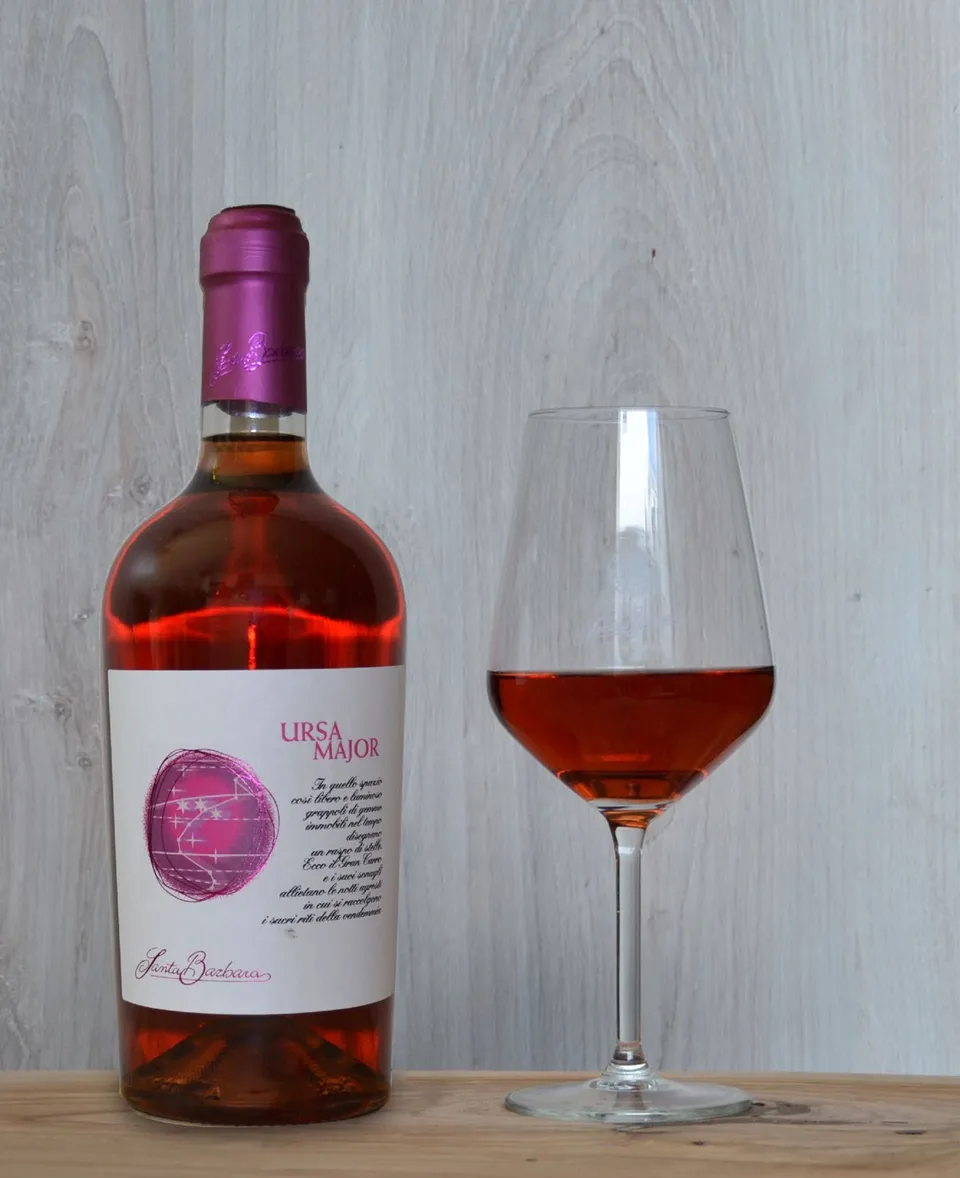 Cantine Santa Barbara Ursa Major rosato Malvasia Nera