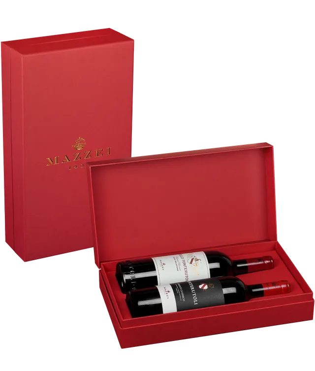 Marchesi Mazzei Gift Box confezione regalo 2 bottiglie cartone