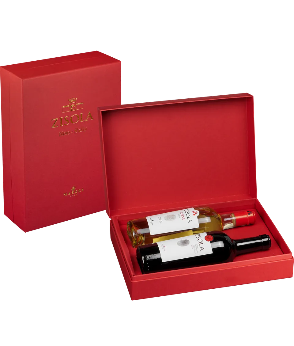 Marchesi Mazzei Zisola Red Box portabottiglie 2 bottiglie