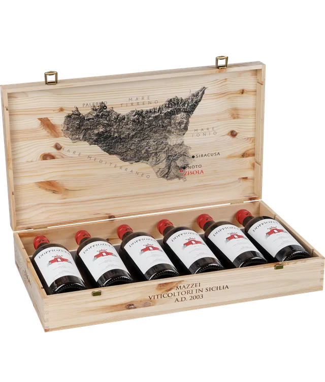 Marchesi Mazzei Doppiozeta cassa legno 6 bottiglie