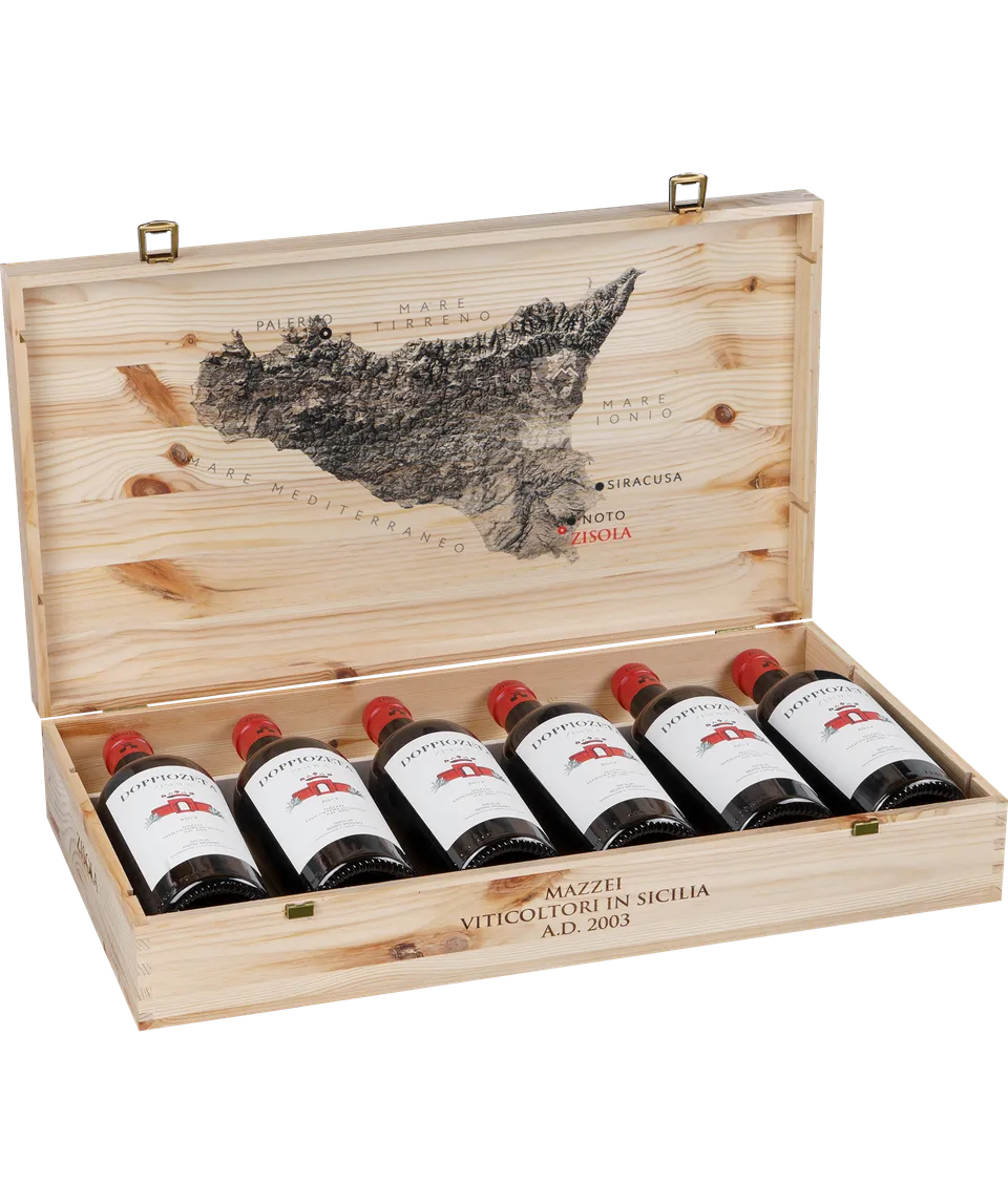 Marchesi Mazzei Doppiozeta cassa legno 6 bottiglie