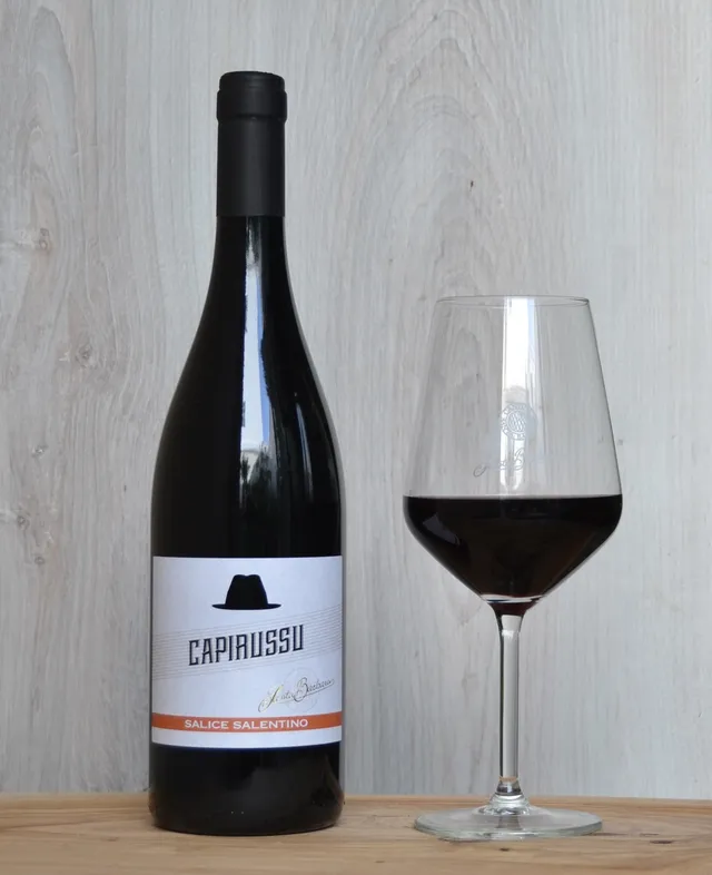 Cantine Santa Barbara Capirussu Salice Salentino vino rosso 75 cl speziato