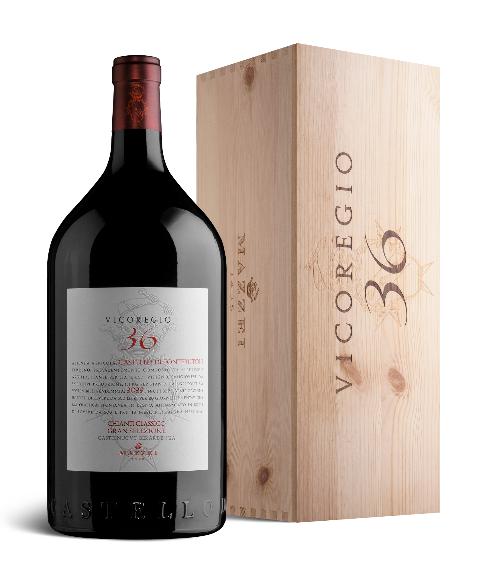 Marchesi Mazzei Fonterutoli Vicoregio 36 vino rosso Gran Selezione 0,75l 2023