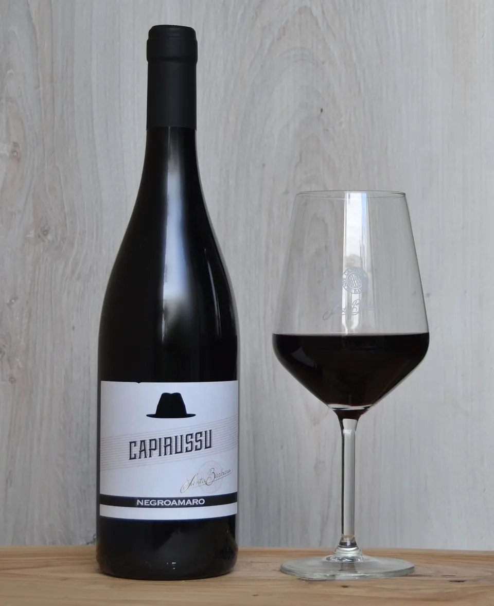 Cantine Santa Barbara Capirussu Negroamaro vino rosso 75 cl fruttato